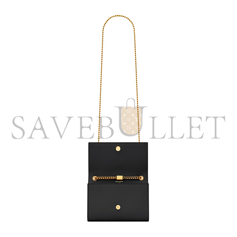 YSL KATE SMALL IN GRAIN DE POUDRE EMBOSSED LEATHER 469390BOW0J1000 (20*12.5*5cm)